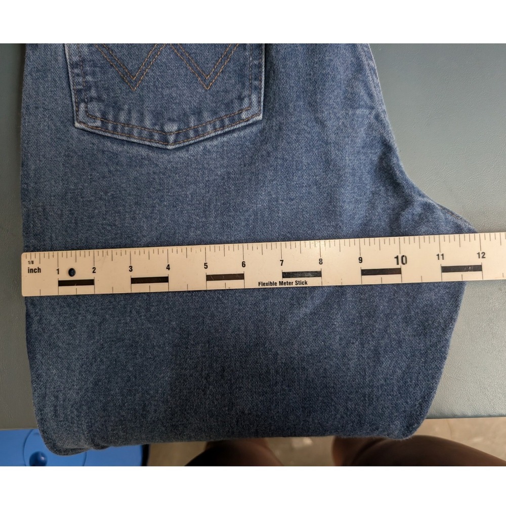 Wrangler Cowboy Cut Slim Fit Jeans Mens 34x36 Blue 936PWD High Rise - Picture 8 of 11